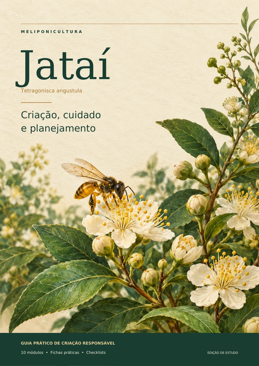 Capa do guia Jataí — criação, cuidado e planejamento